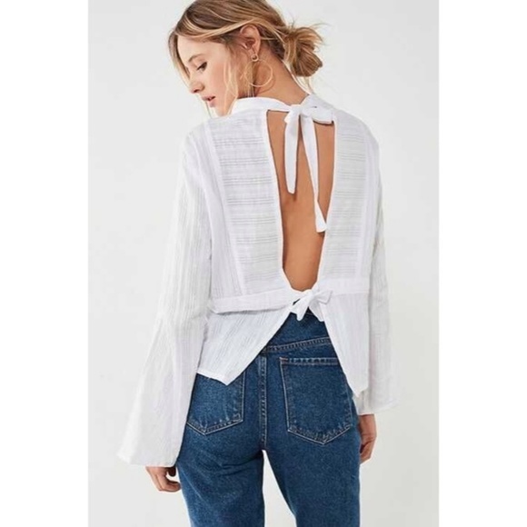 SIR The Label Tops - SIR the Label Anais Open Back Top in White NWT